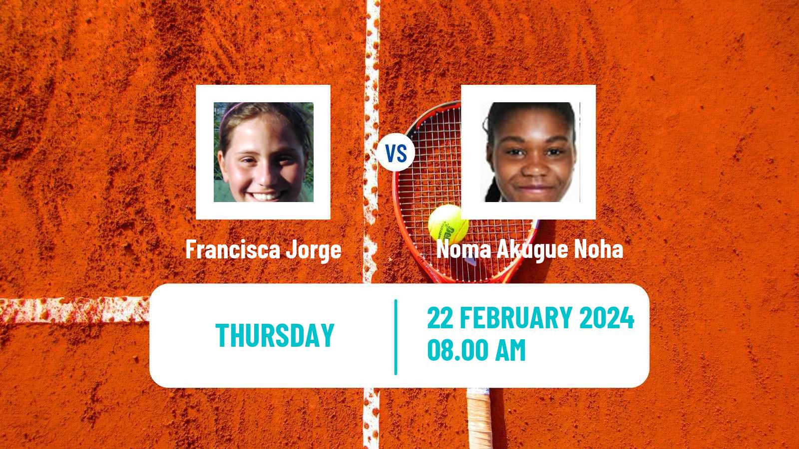 Tennis ITF W75 Porto Women Francisca Jorge - Noma Akugue Noha