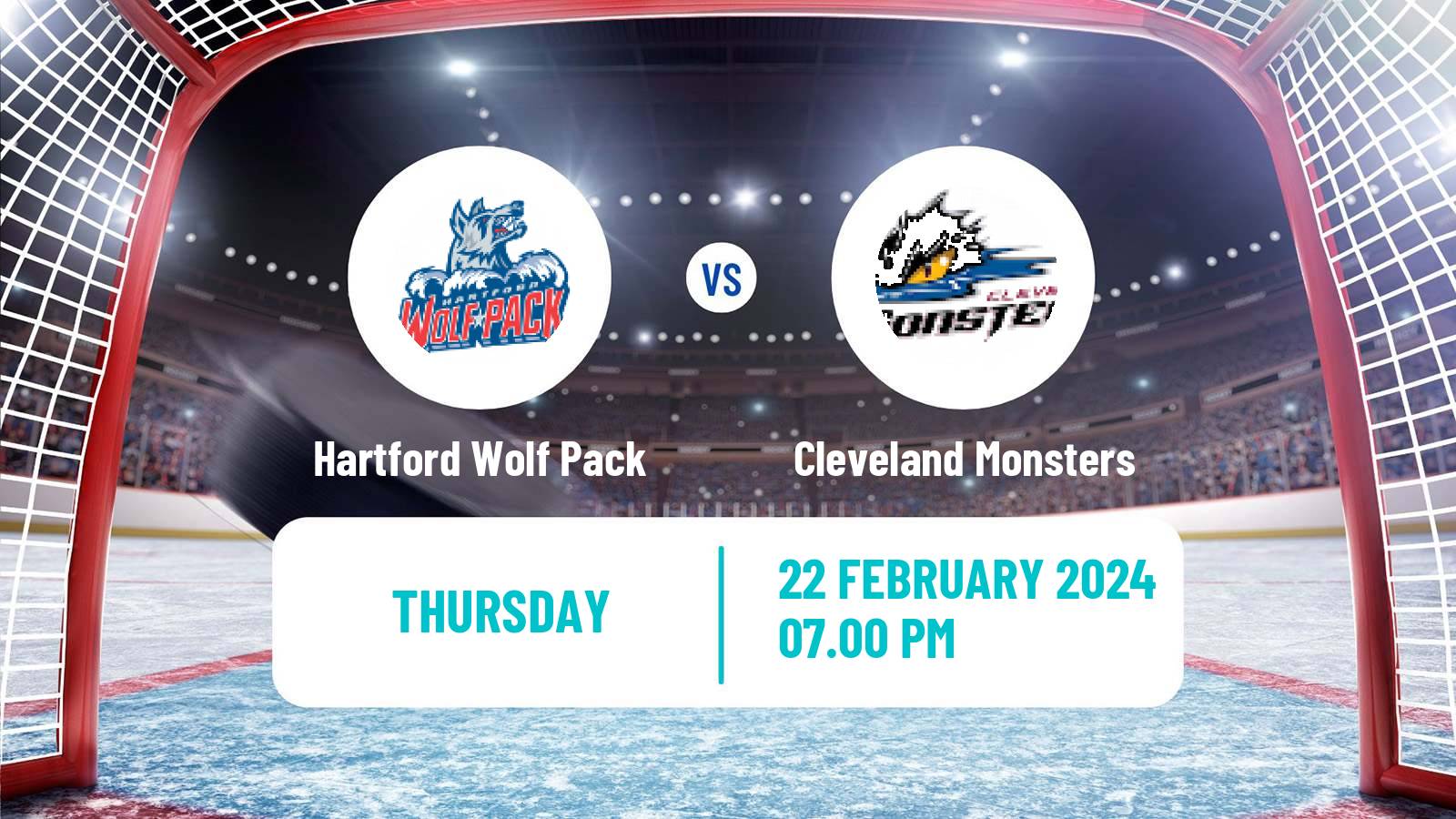 Hockey AHL Hartford Wolf Pack - Cleveland Monsters