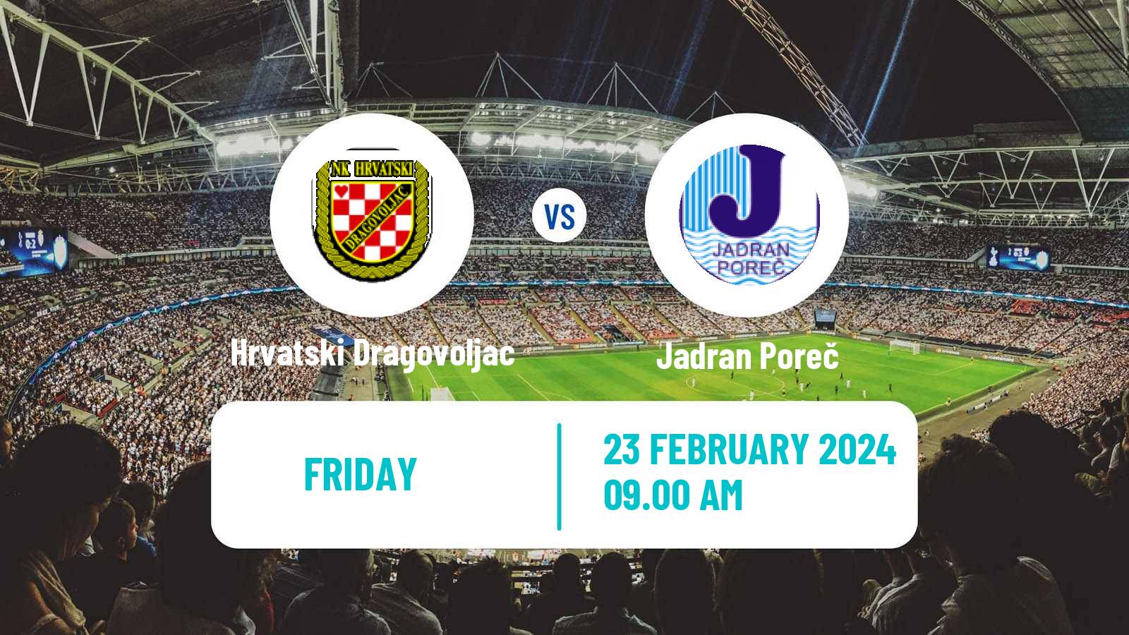 Soccer Croatian Druga NL Hrvatski Dragovoljac - Jadran Poreč
