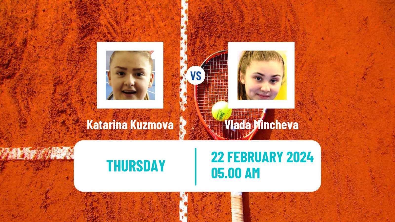 Tennis ITF W15 Sharm Elsheikh 3 Women Katarina Kuzmova - Vlada Mincheva