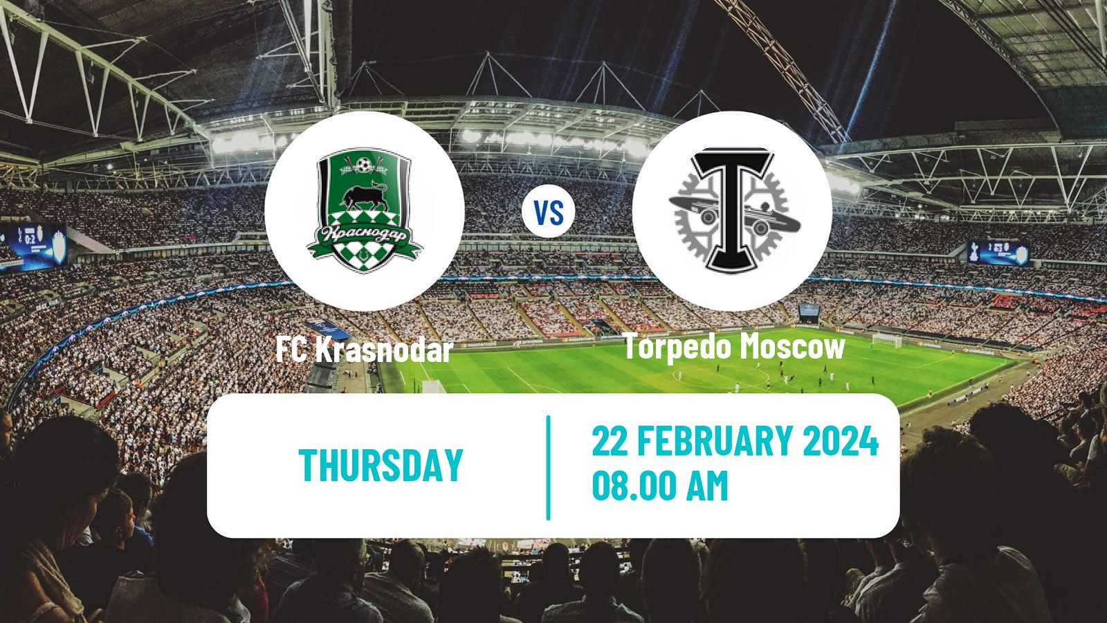 Soccer Club Friendly Krasnodar - Torpedo Moscow