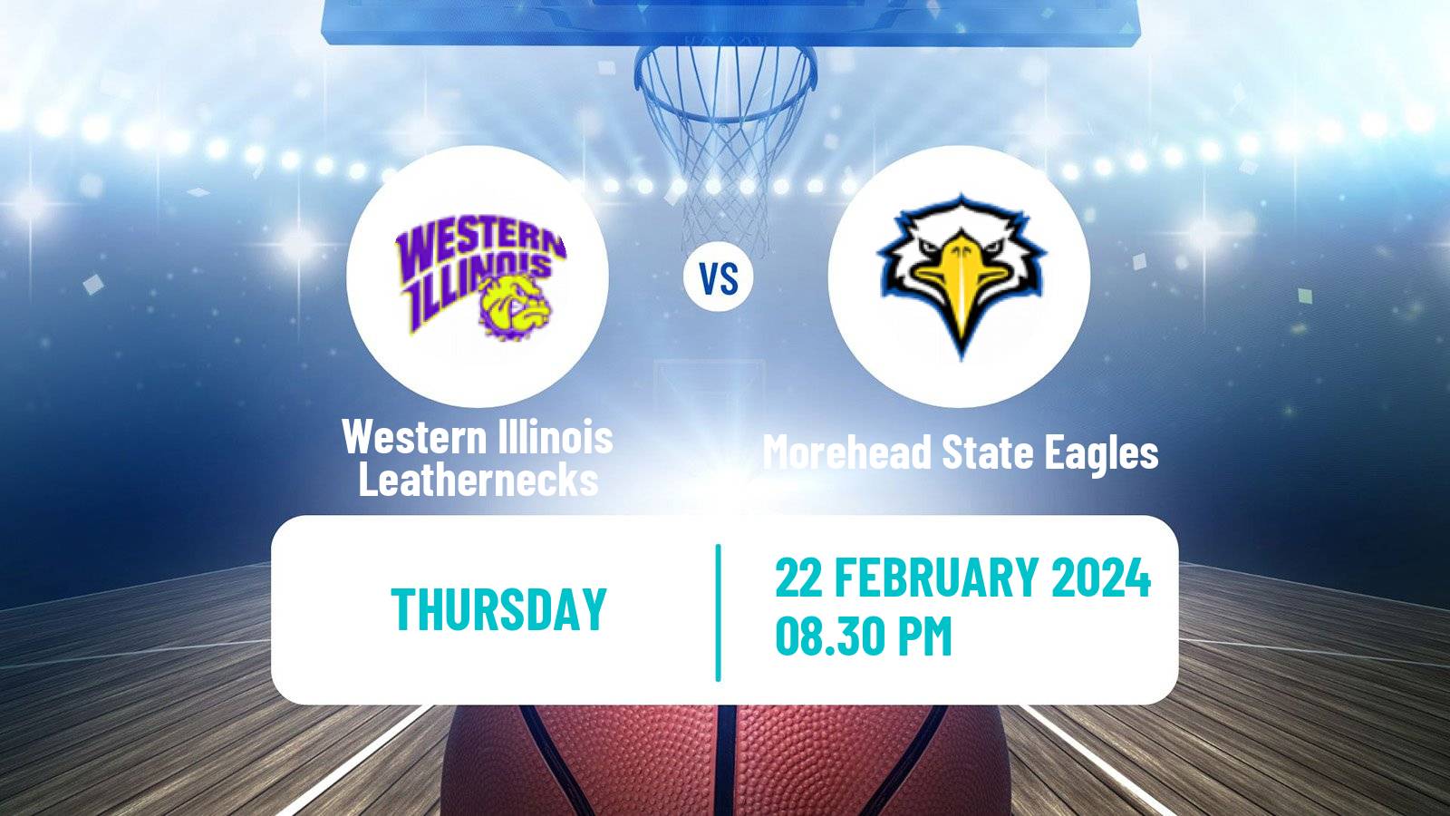 Basketball NCAA College Basketball Western Illinois Leathernecks - Morehead State Eagles