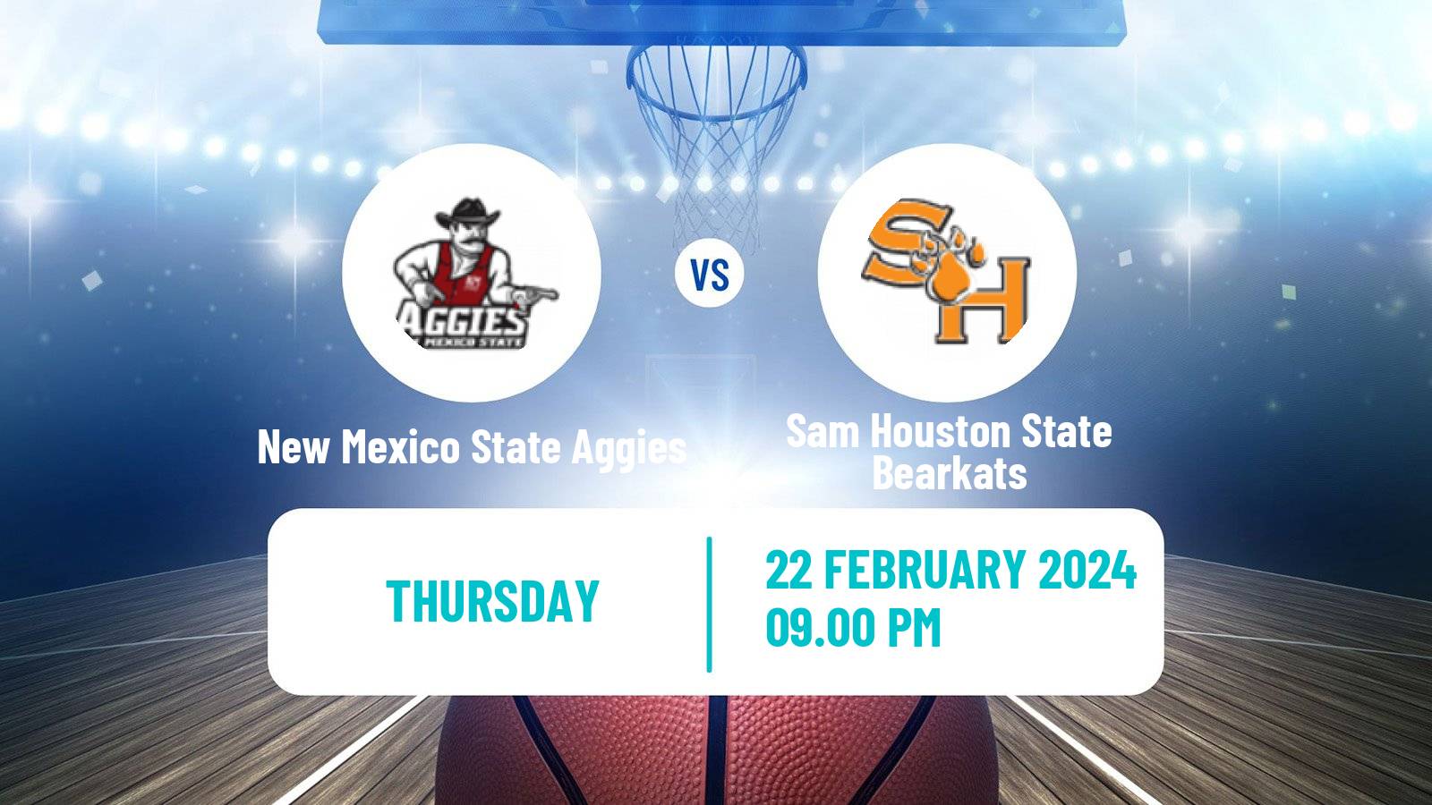 Basketball NCAA College Basketball New Mexico State Aggies - Sam Houston State Bearkats