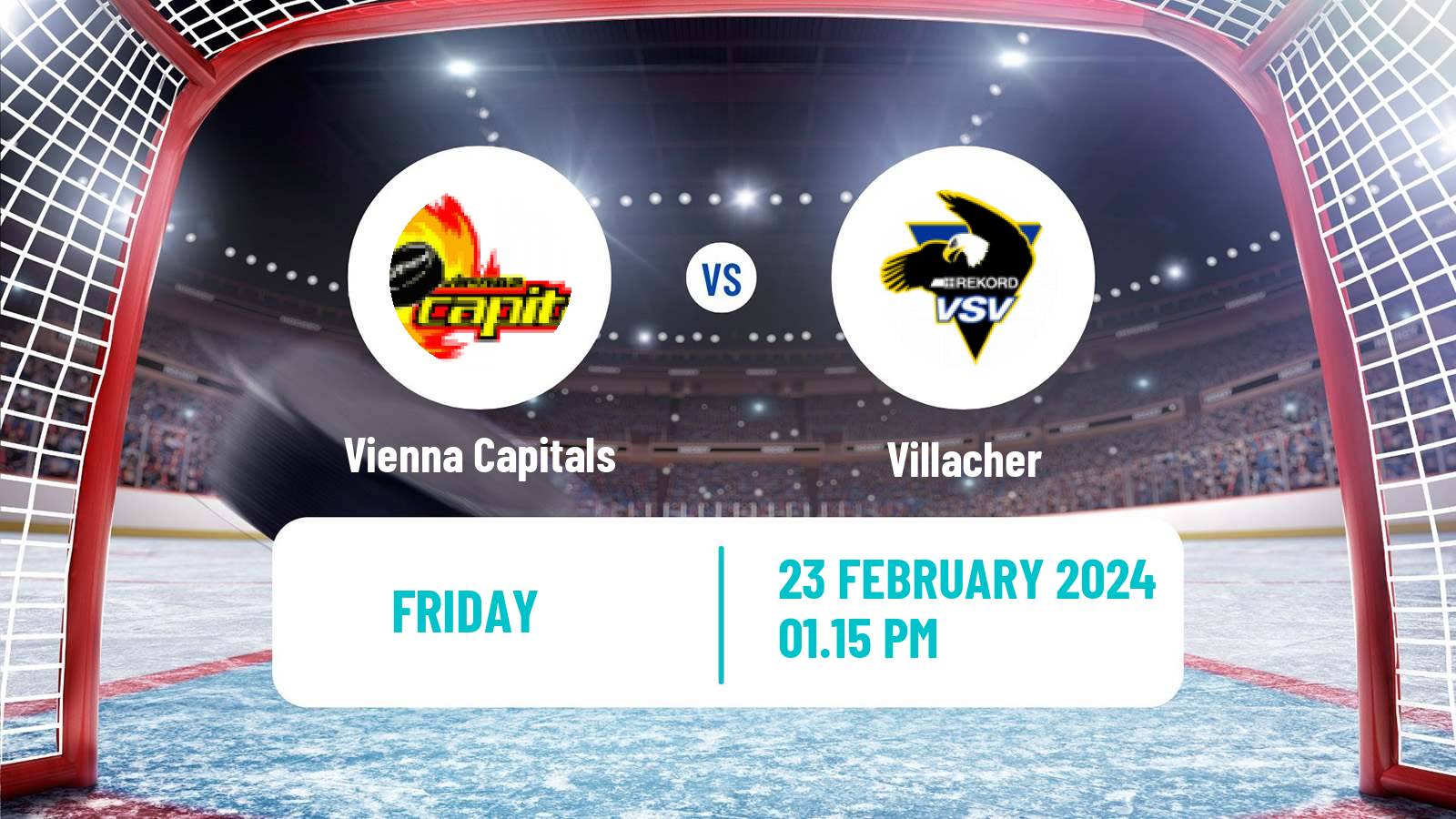 Hockey Austrian Ice Hockey League Vienna Capitals - Villacher