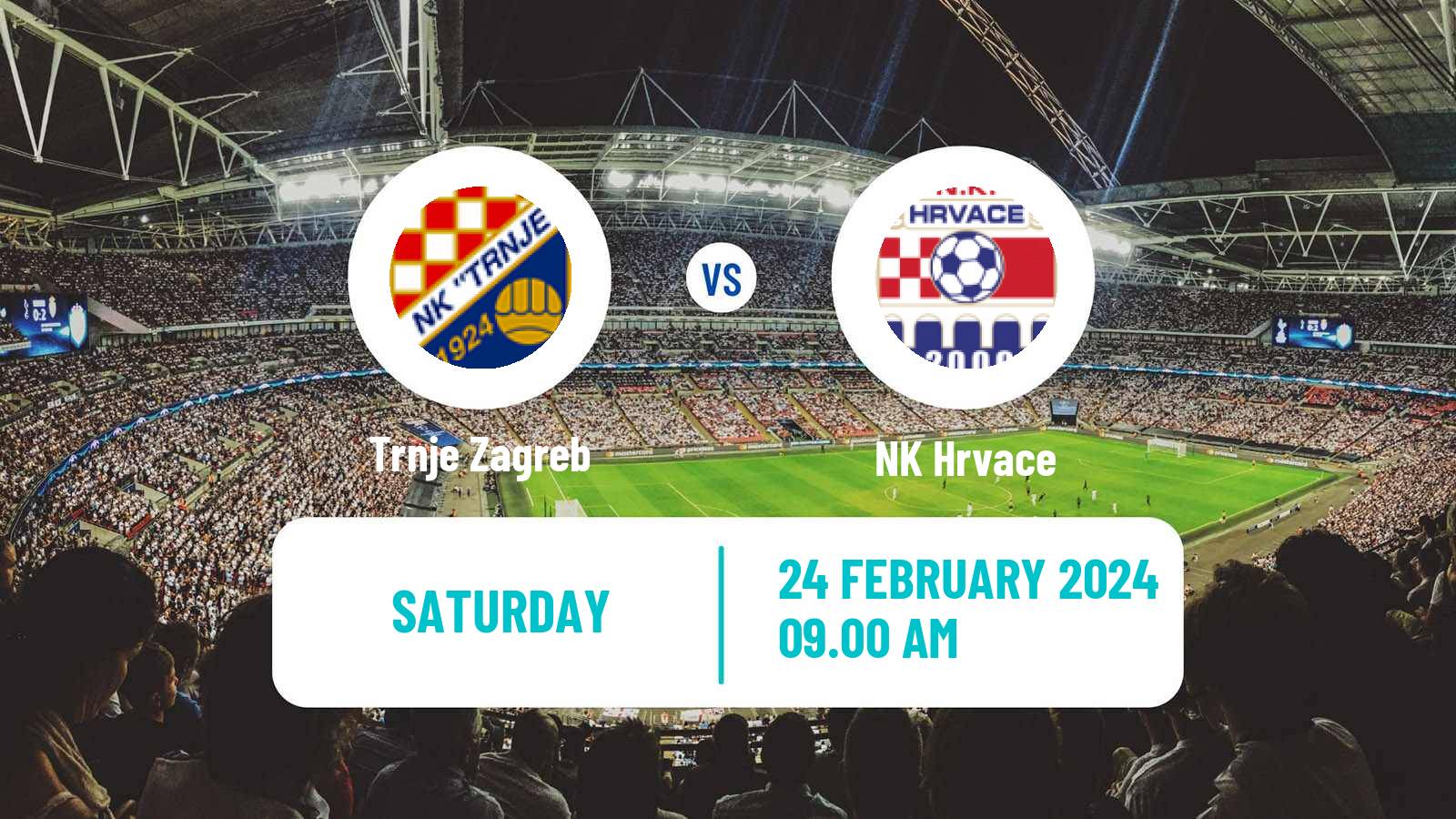 Soccer Croatian Druga NL Trnje Zagreb - Hrvace