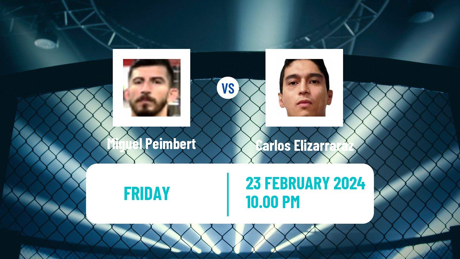 MMA Bantamweight Cage Warriors Men Miguel Peimbert - Carlos Elizarraraz