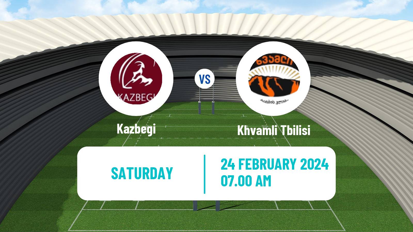 Rugby union Georgian Didi 10 Kazbegi - Khvamli Tbilisi