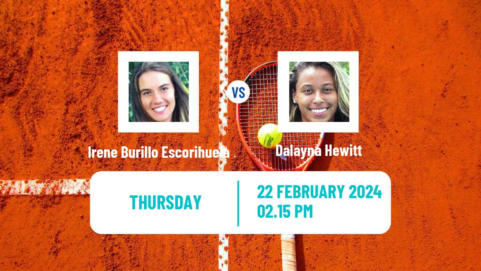 Tennis ITF W50 Mexico City Women Irene Burillo Escorihuela - Dalayna Hewitt