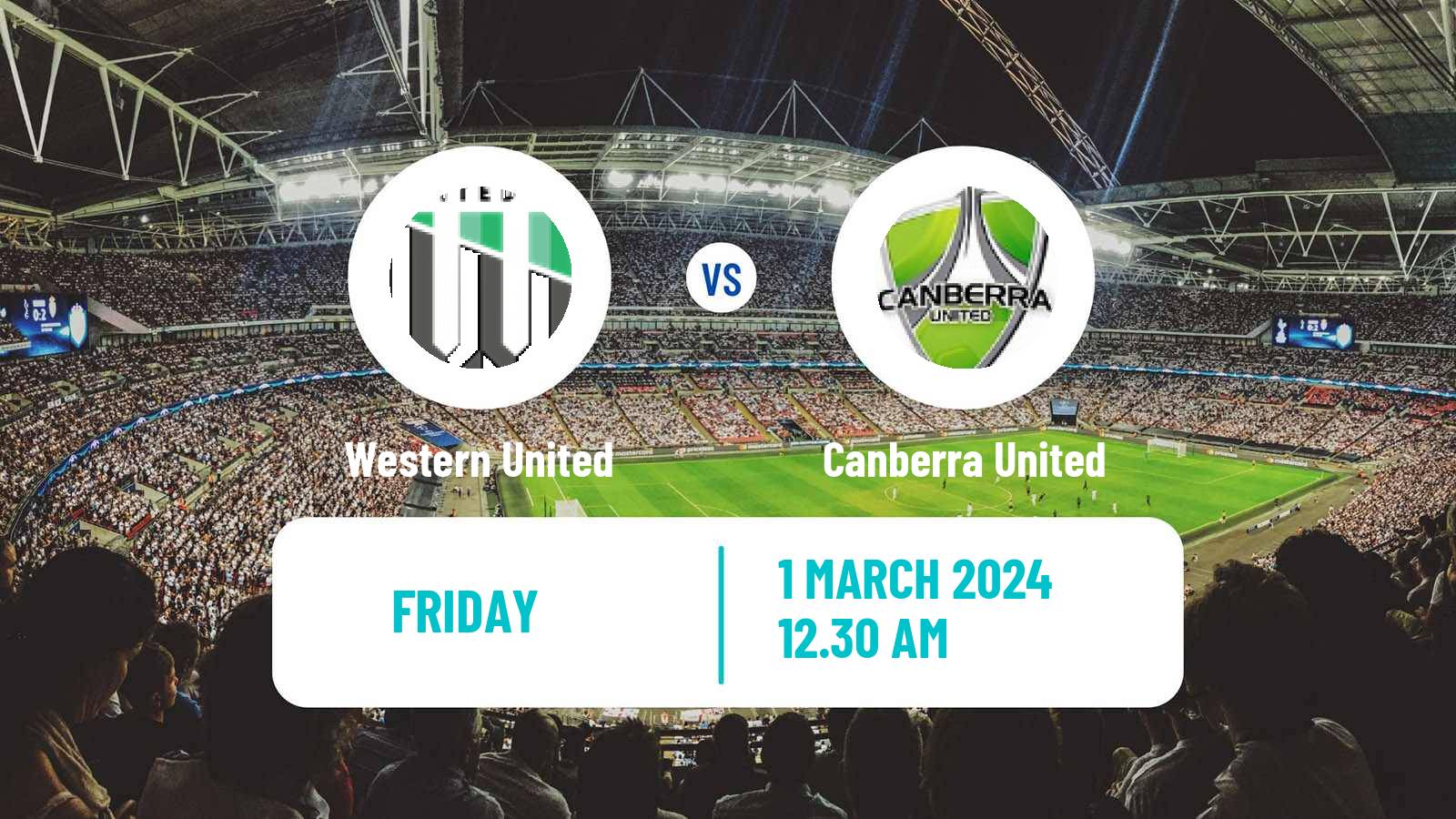 Soccer Australian A-League Women Western United - Canberra United