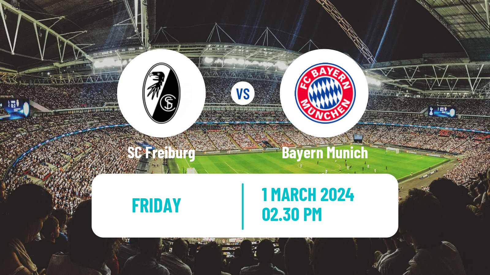 Soccer German Bundesliga Freiburg - Bayern Munich
