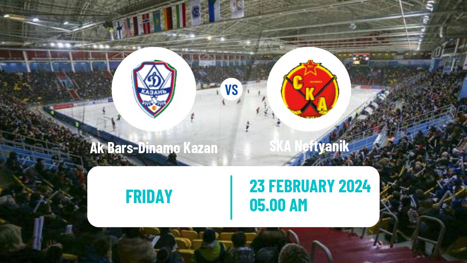 Bandy Russian Super League Bandy Ak Bars-Dinamo Kazan - SKA Neftyanik