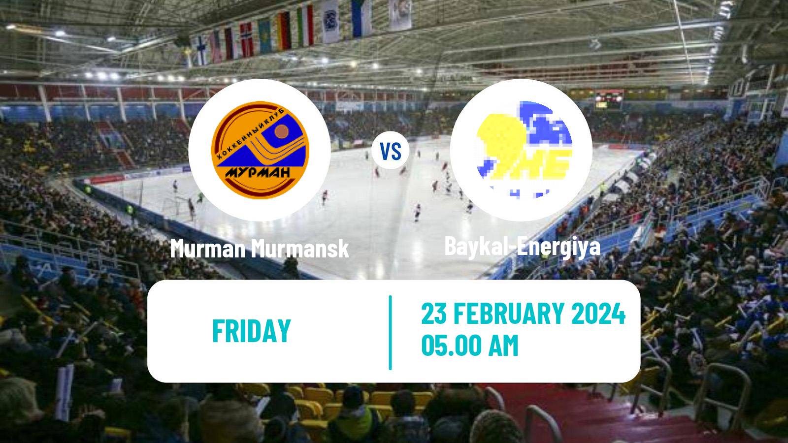 Bandy Russian Super League Bandy Murman Murmansk - Baykal-Energiya