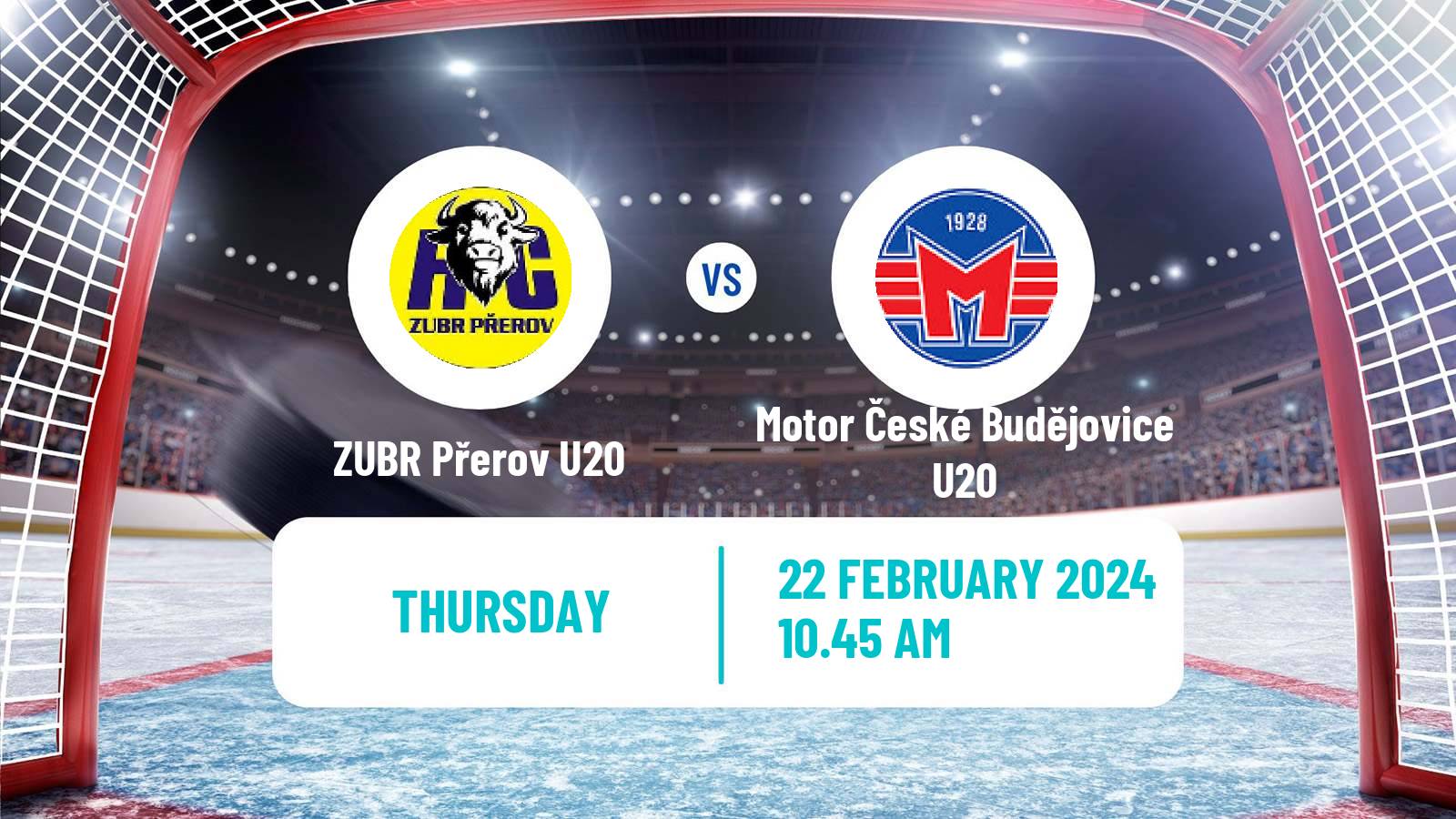 Hockey Czech ELJ ZUBR Přerov U20 - Motor České Budějovice U20