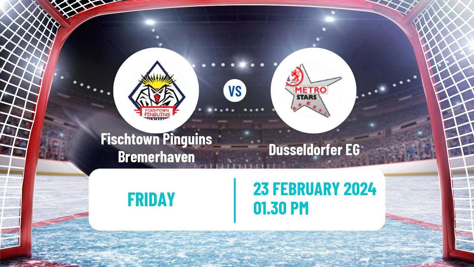 Hockey German Ice Hockey League Fischtown Pinguins Bremerhaven - Dusseldorfer EG