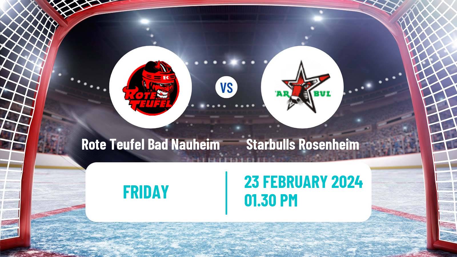 Hockey German DEL2 Rote Teufel Bad Nauheim - Starbulls Rosenheim