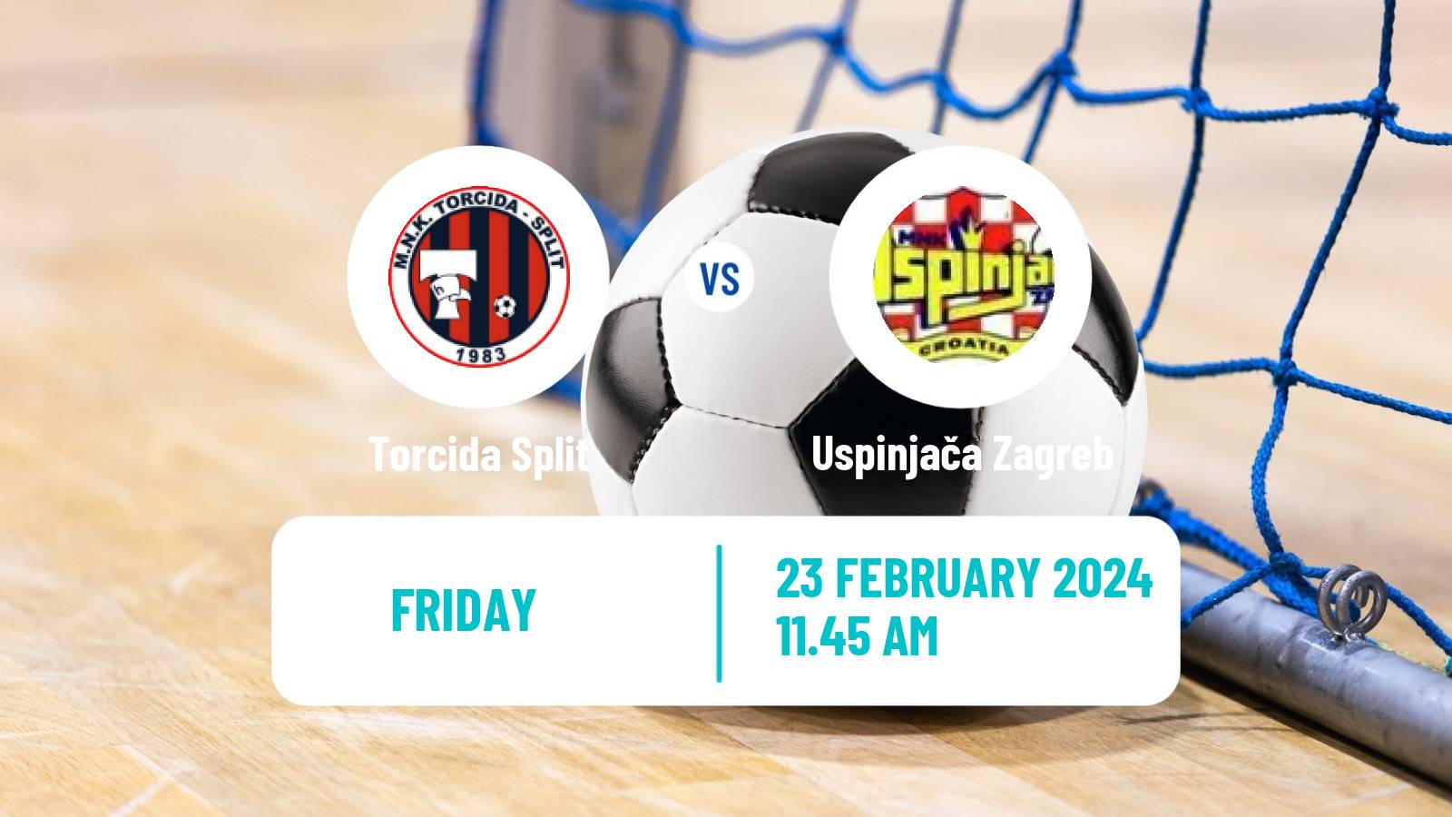 Futsal Croatian 1 HMNL Torcida Split - Uspinjača Zagreb