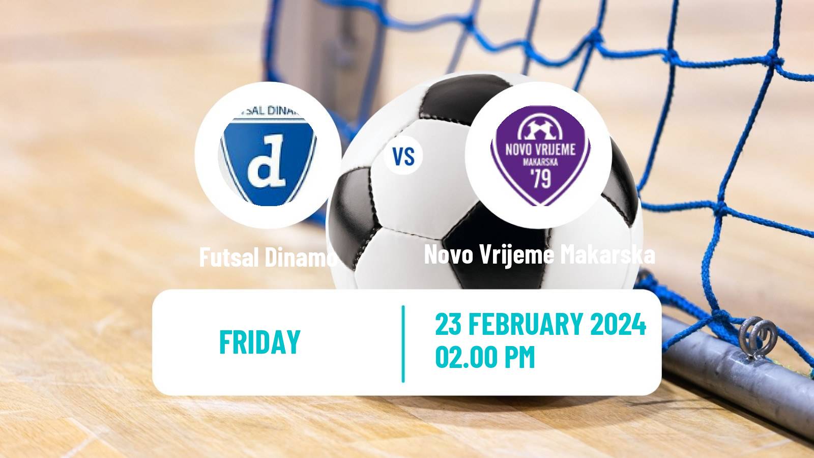 Futsal Croatian 1 HMNL Futsal Dinamo - Novo Vrijeme Makarska