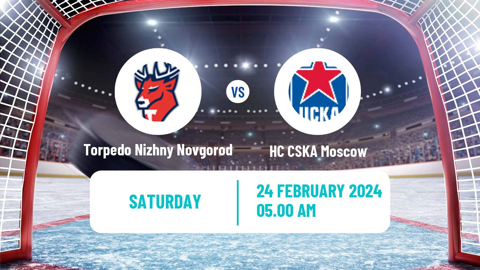 Hockey KHL Torpedo Nizhny Novgorod - HC CSKA Moscow