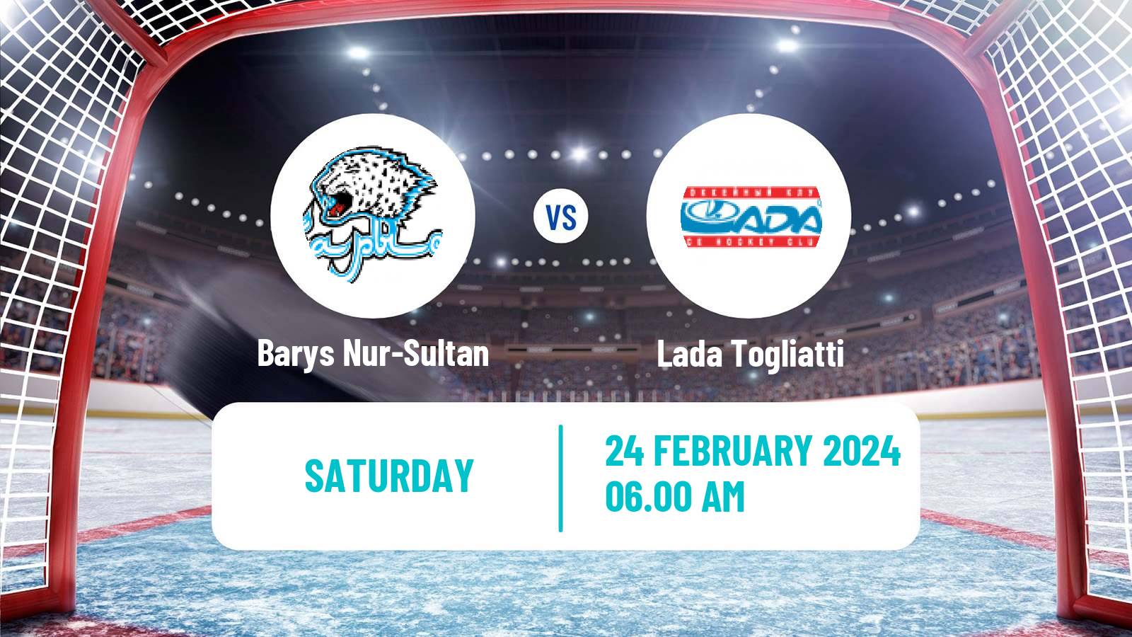Hockey KHL Barys Nur-Sultan - Lada Togliatti