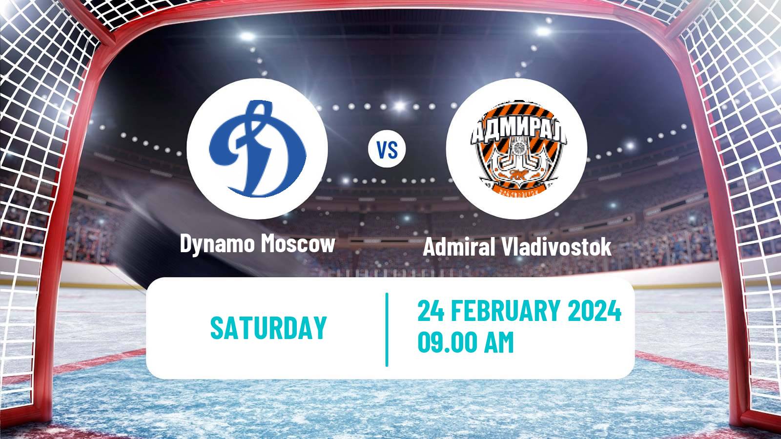 Hockey KHL Dynamo Moscow - Admiral Vladivostok