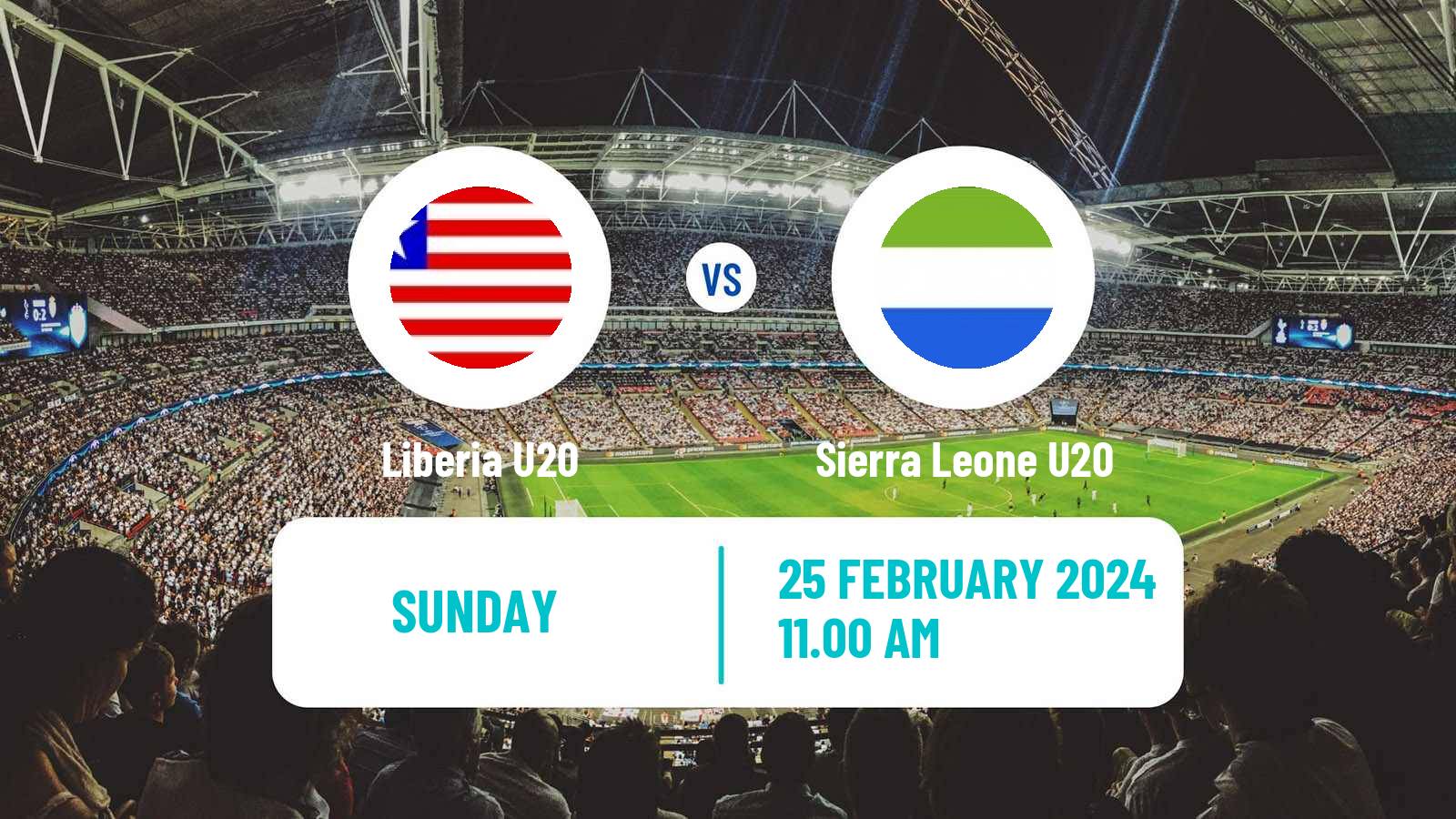 Soccer Friendly Sierra Leone U20 - Liberia U20