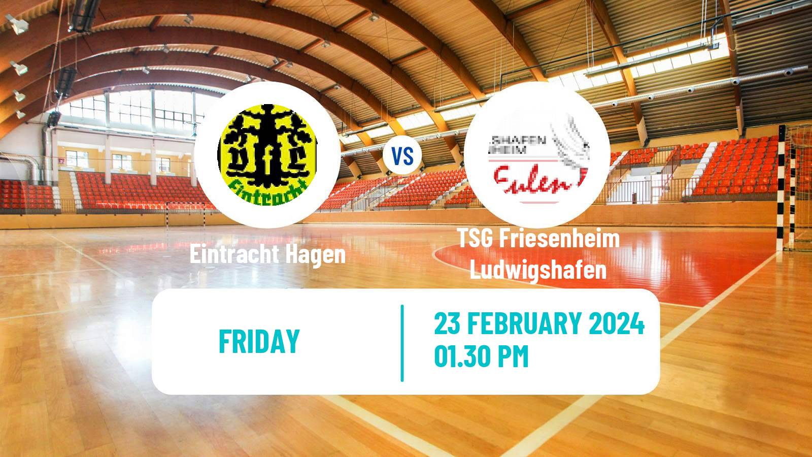 Handball German 2 Bundesliga Handball Eintracht Hagen - TSG Friesenheim Ludwigshafen