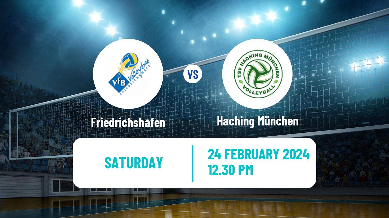 Volleyball German Bundesliga Volleyball Friedrichshafen - Haching München