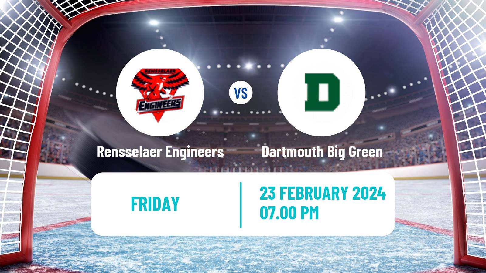 Hockey NCAA Hockey Rensselaer Engineers - Dartmouth Big Green