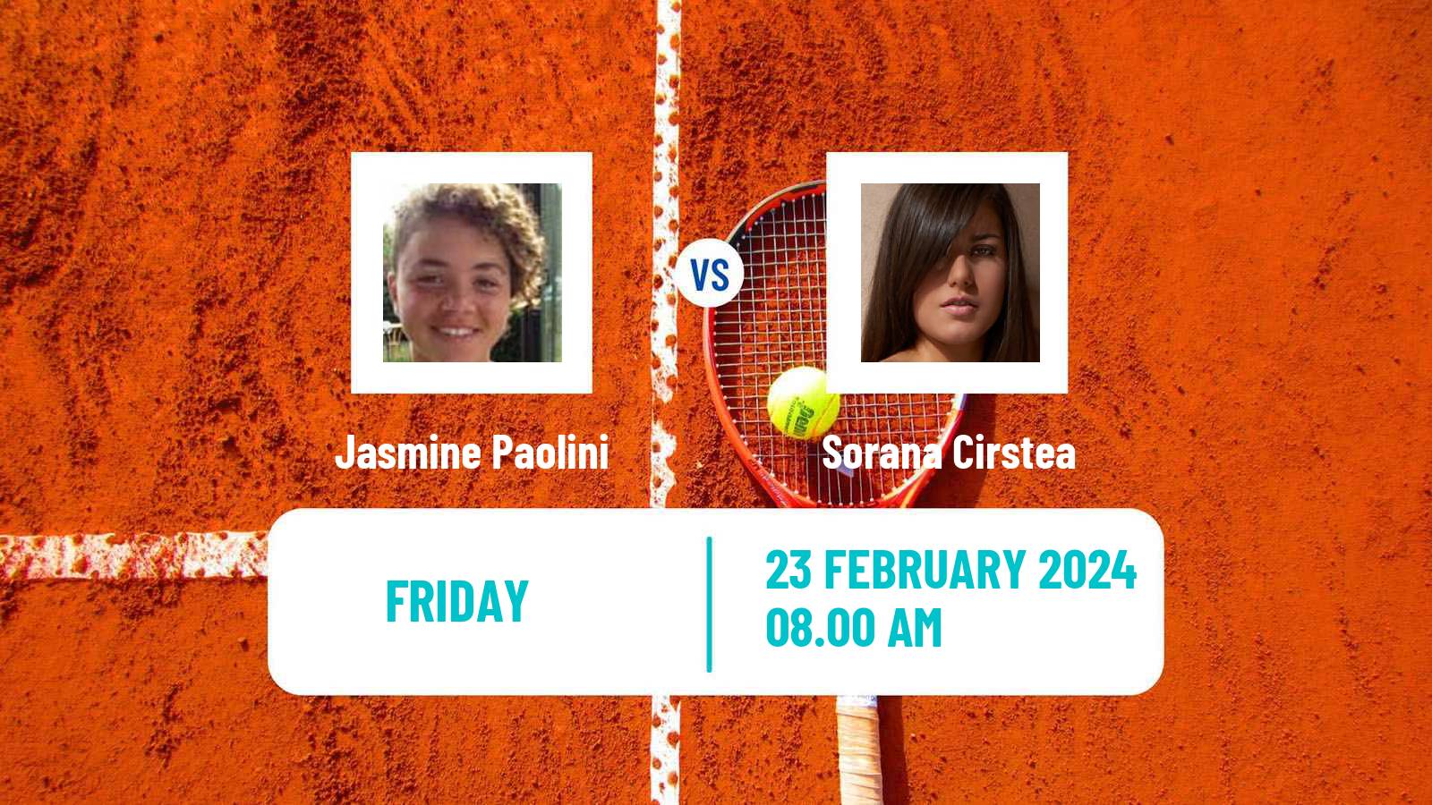 Tennis WTA Dubai Jasmine Paolini - Sorana Cirstea