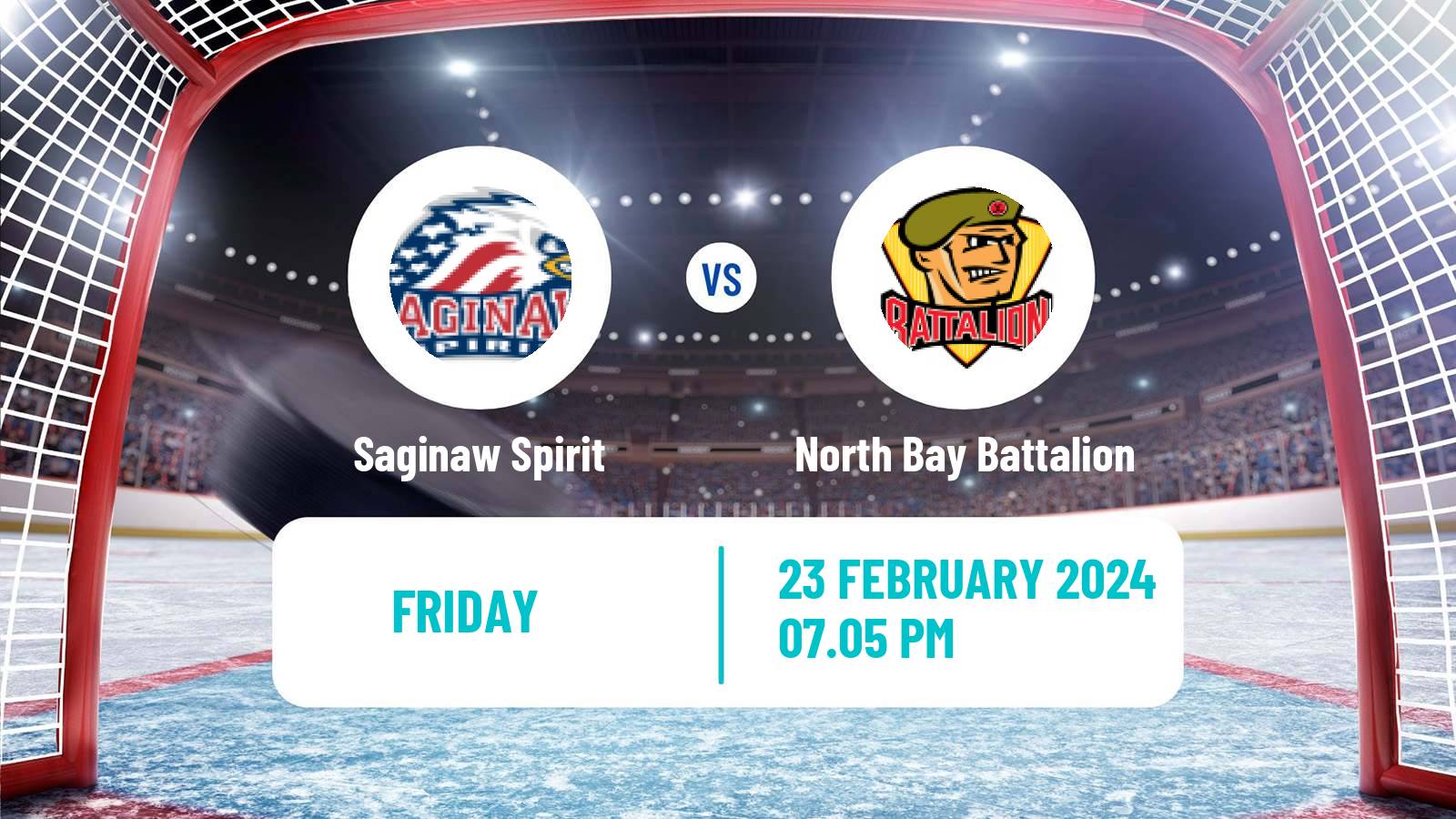 Hockey OHL Saginaw Spirit - North Bay Battalion