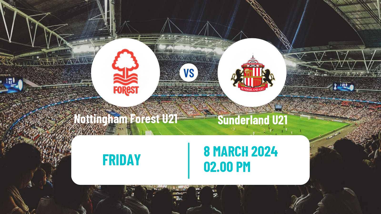 Soccer English Premier League Cup Nottingham Forest U21 - Sunderland U21