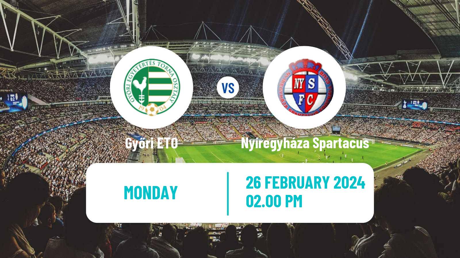 Soccer Hungarian NB II Győri ETO - Nyíregyháza Spartacus