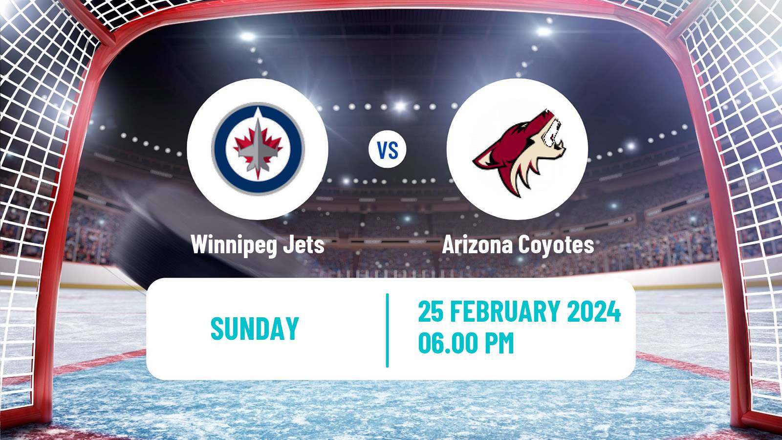 Hockey NHL Winnipeg Jets - Arizona Coyotes