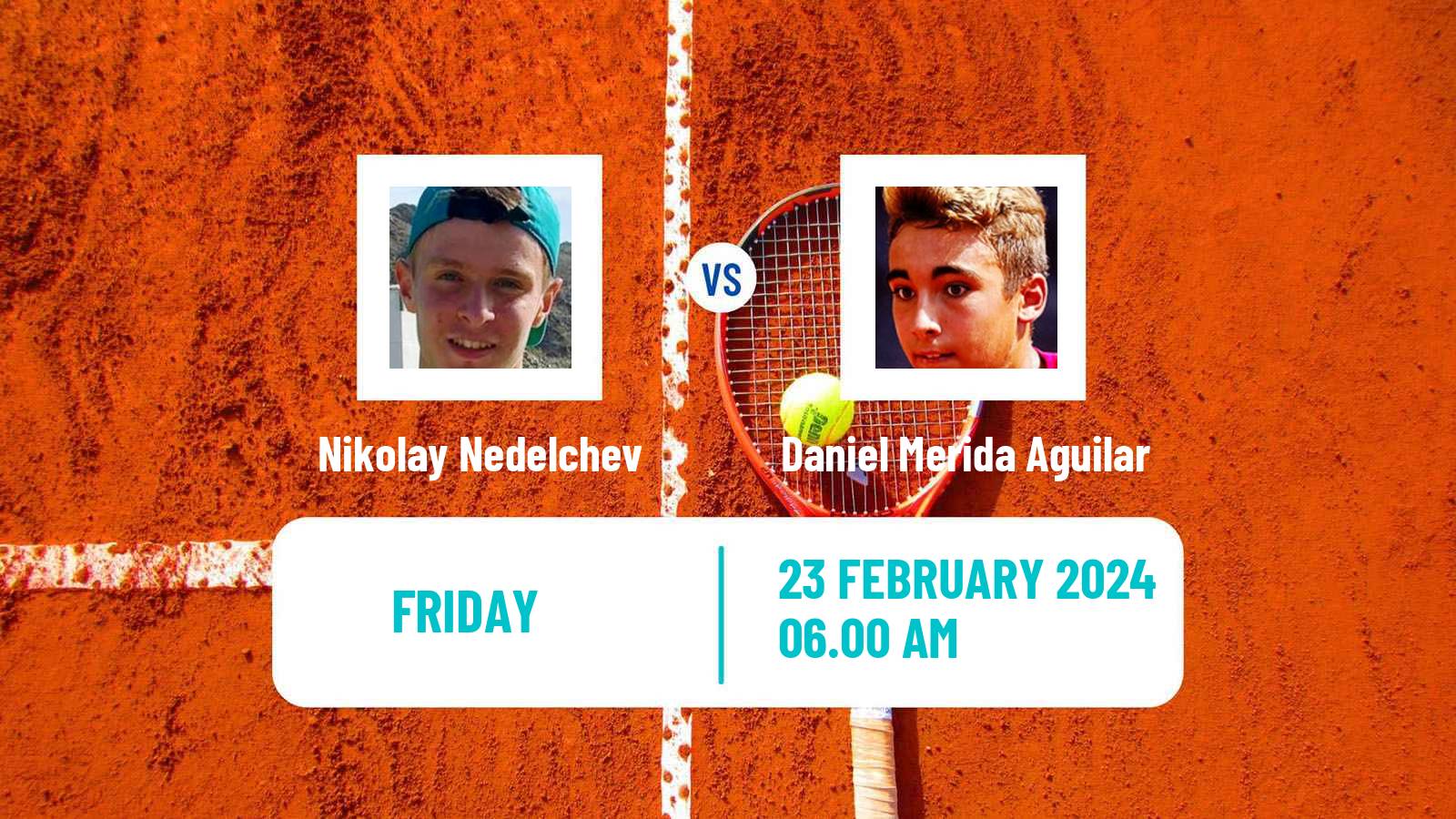 Tennis ITF M15 Villena Men Nikolay Nedelchev - Daniel Merida Aguilar