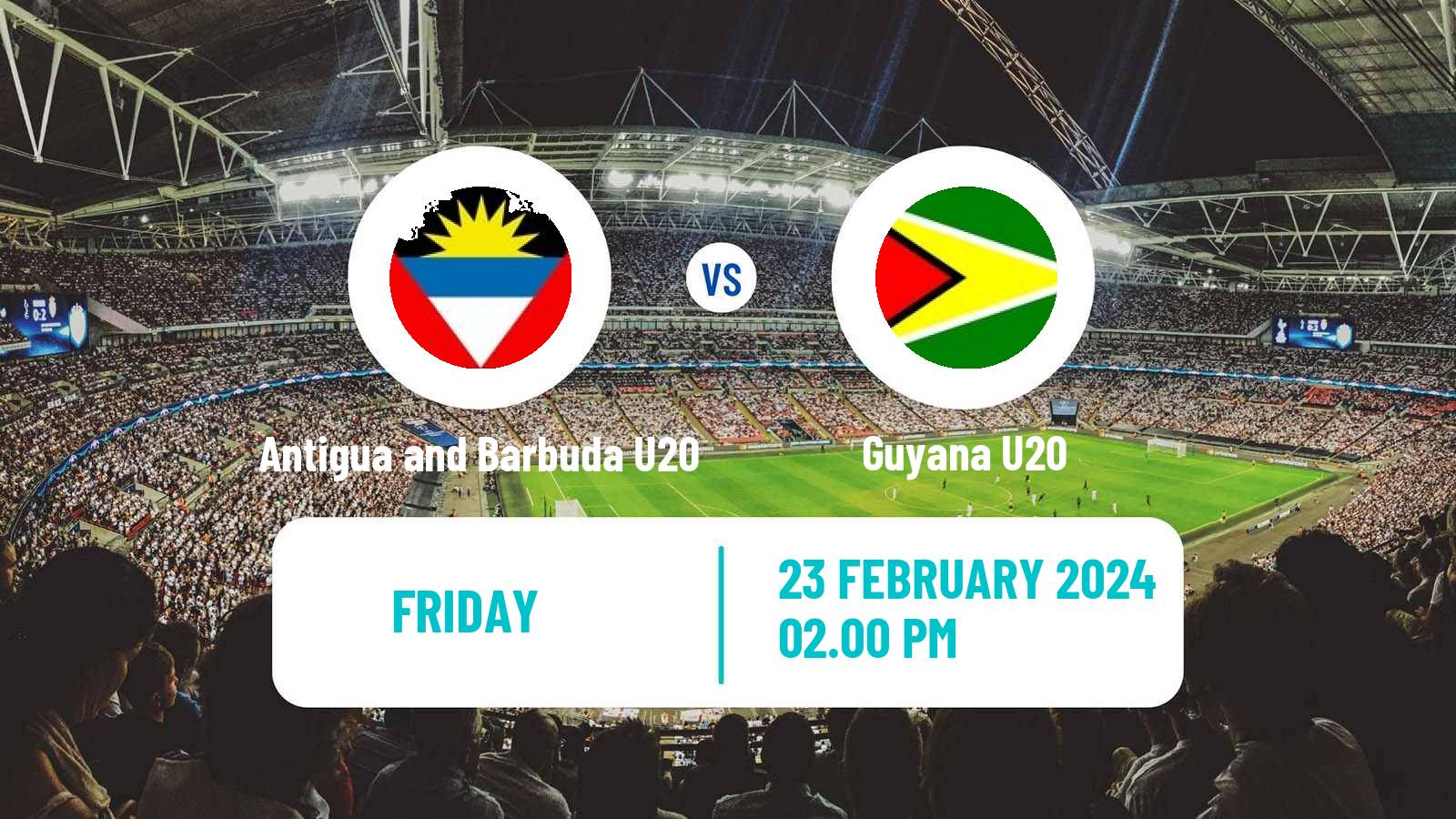 Soccer CONCACAF Championship U20 Antigua and Barbuda U20 - Guyana U20