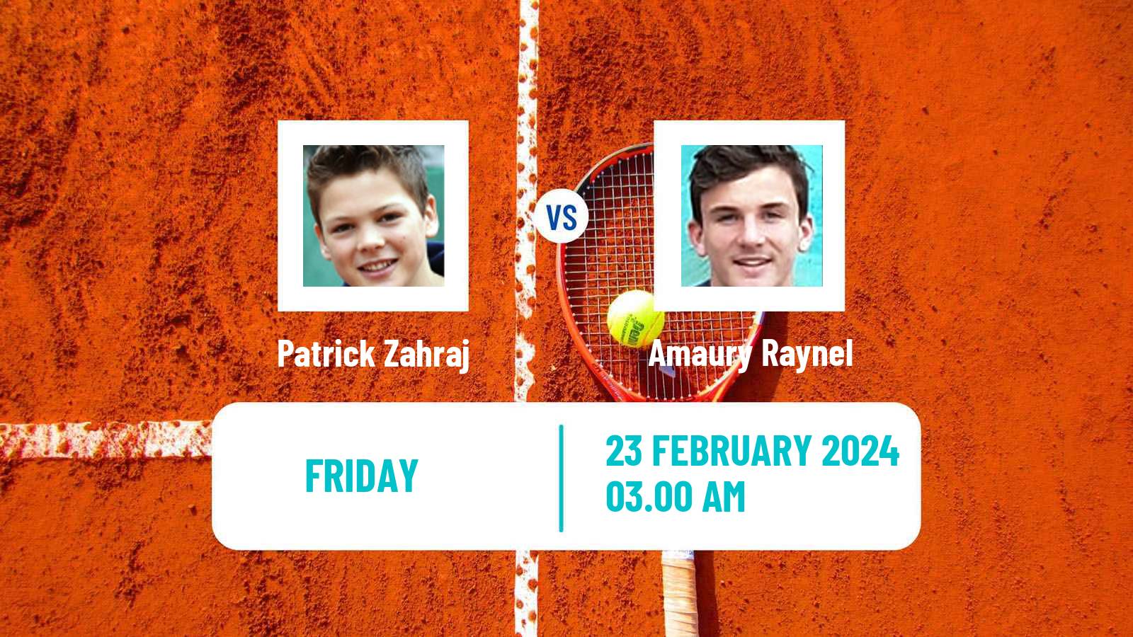 Tennis ITF M15 Sharm Elsheikh 4 Men Patrick Zahraj - Amaury Raynel
