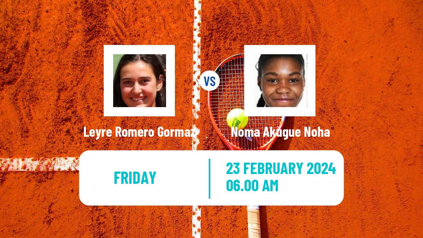 Tennis ITF W75 Porto Women Leyre Romero Gormaz - Noma Akugue Noha