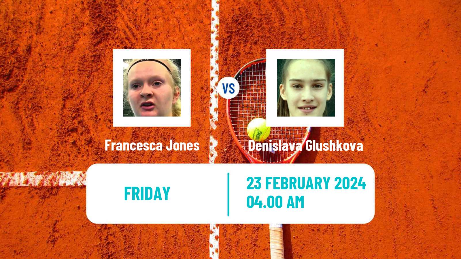 Tennis ITF W35 Hammamet 2 Women Francesca Jones - Denislava Glushkova