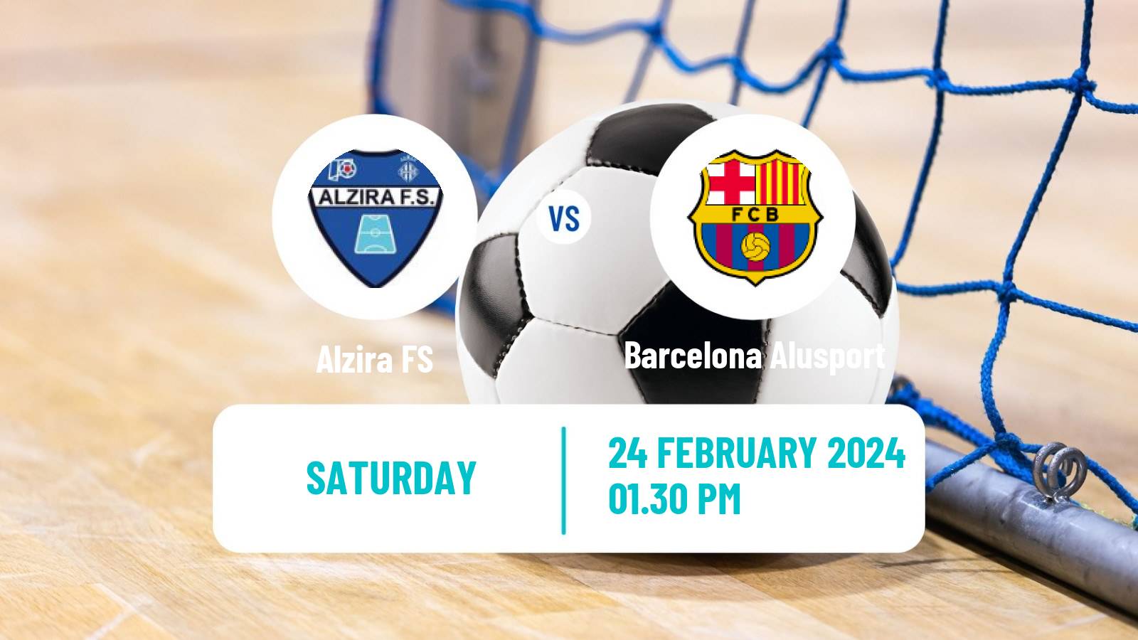 Futsal Spanish Primera Division Futsal Alzira - Barcelona Alusport