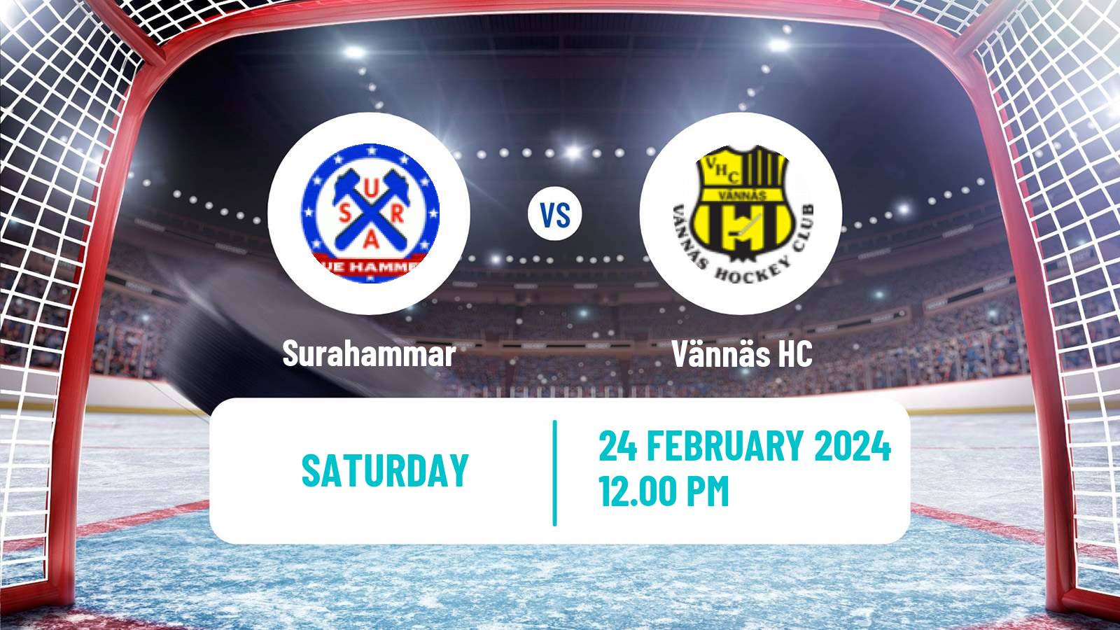 Hockey Swedish HockeyEttan Norra Var Surahammar - Vännäs