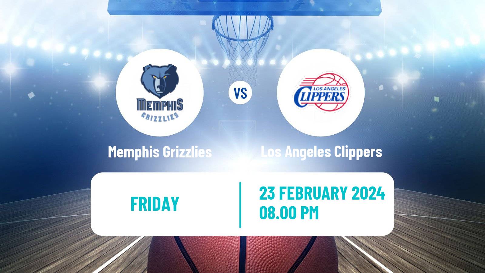 Basketball NBA Memphis Grizzlies - Los Angeles Clippers