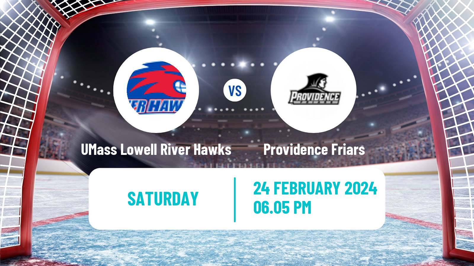 Hockey NCAA Hockey UMass Lowell River Hawks - Providence Friars