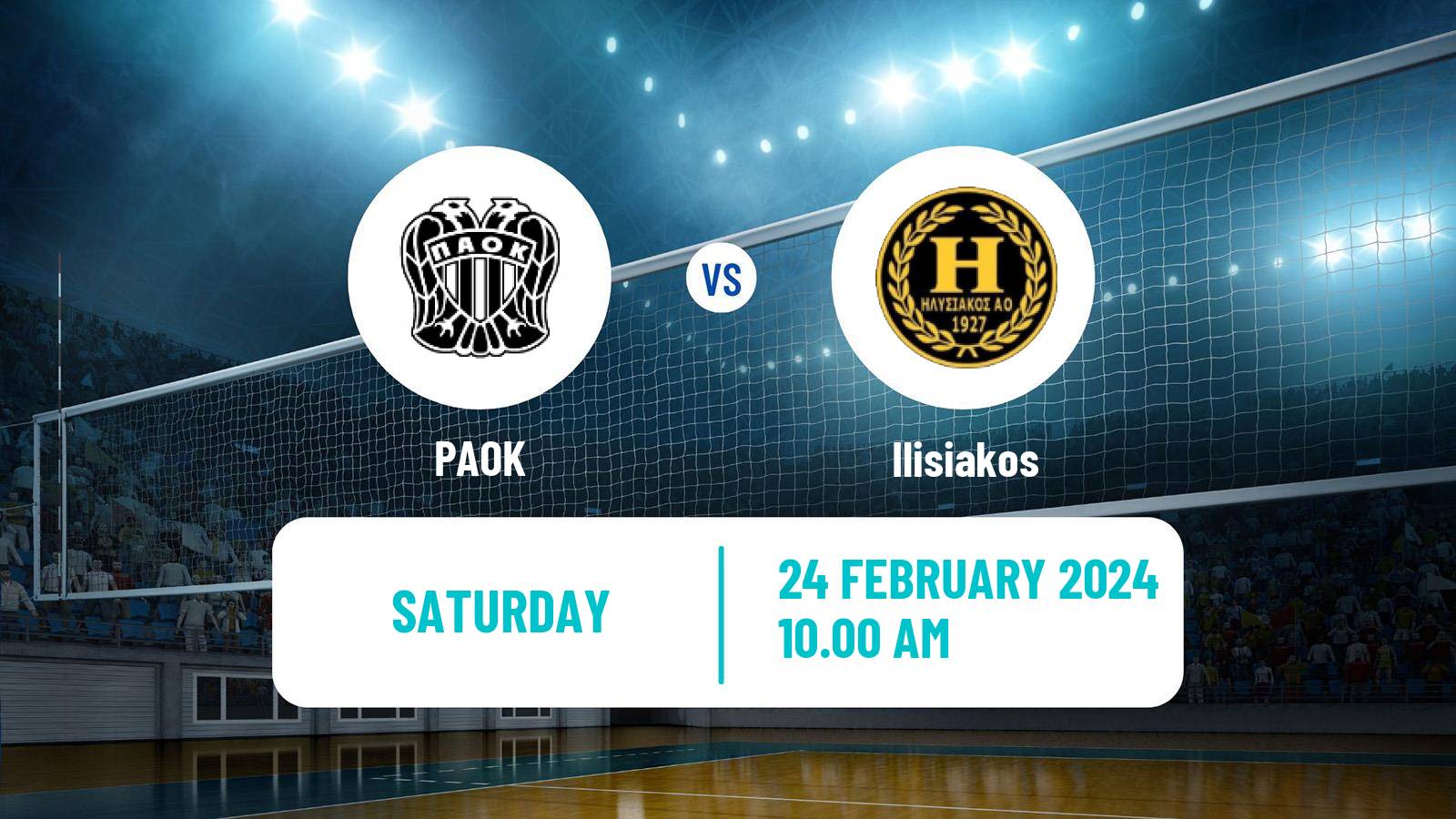 Volleyball Greek A1 Volleyball Women PAOK - Ilisiakos