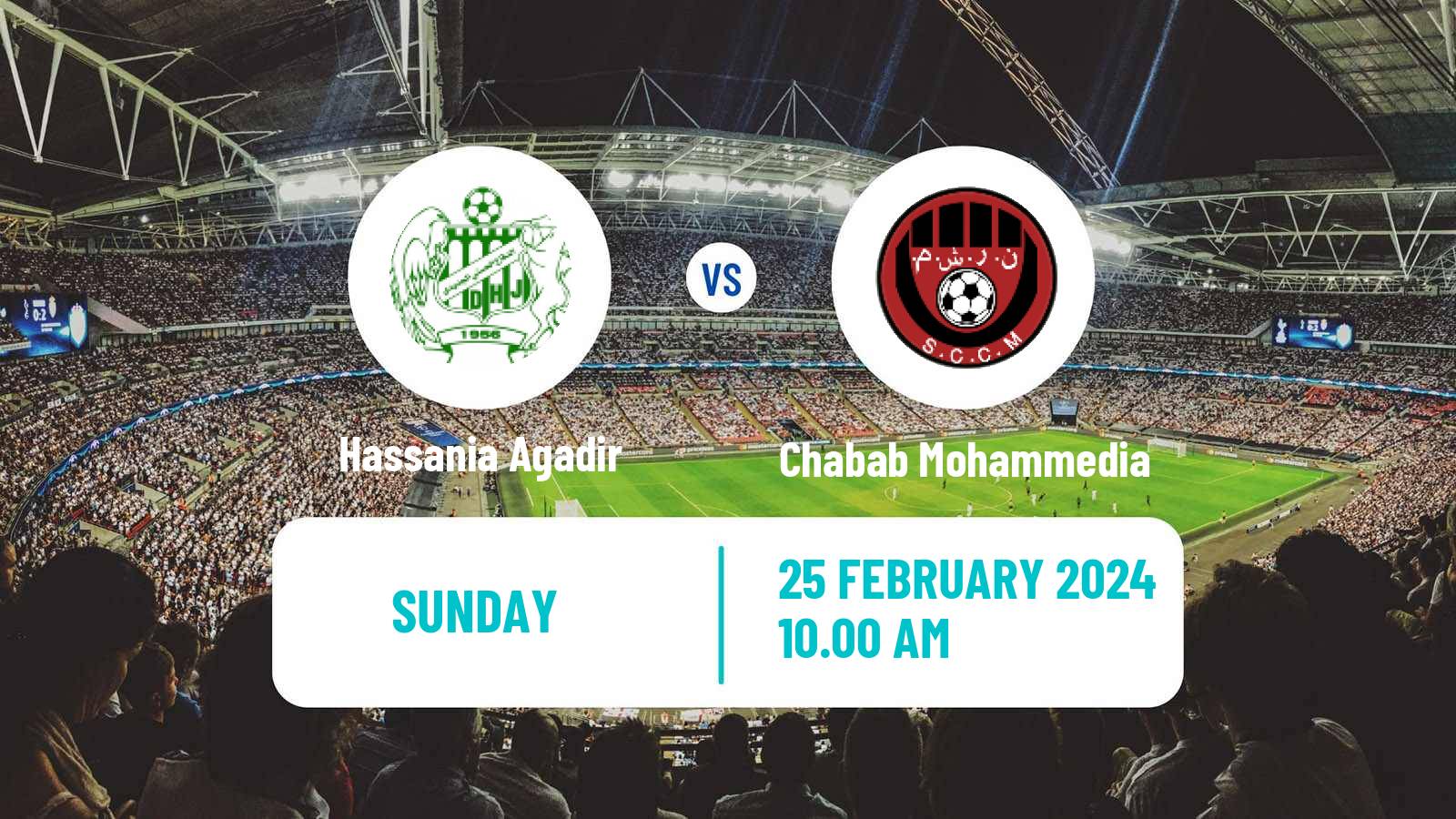 Soccer Moroccan Botola Hassania Agadir - Chabab Mohammedia