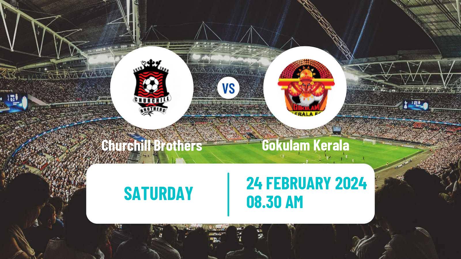 Soccer Indian I-League Churchill Brothers - Gokulam Kerala