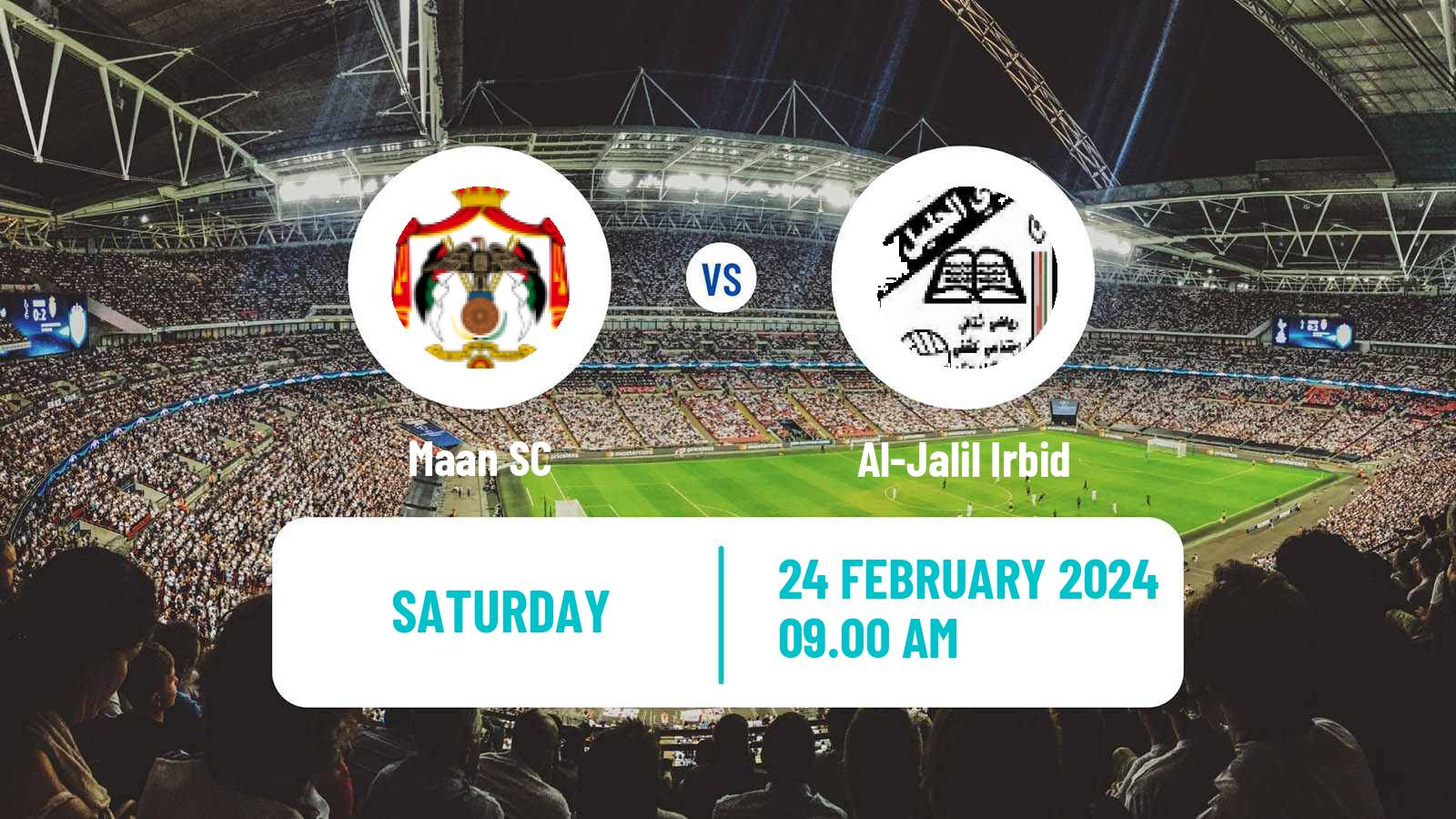 Soccer Jordan Premier League Maan - Al-Jalil Irbid
