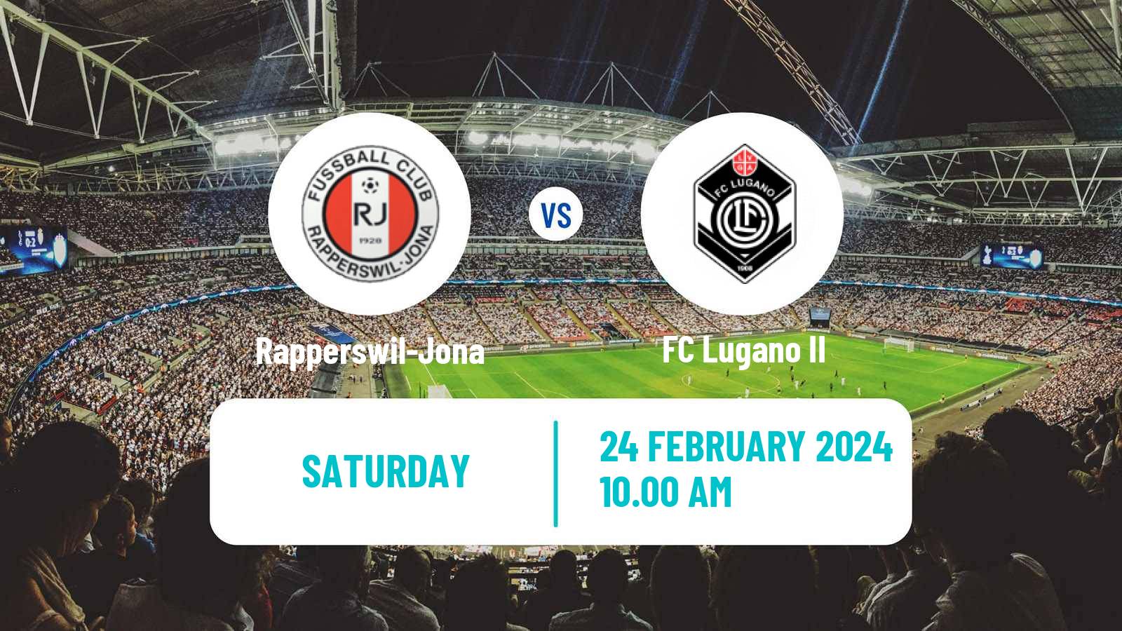Soccer Swiss Promotion League Rapperswil-Jona - Lugano II