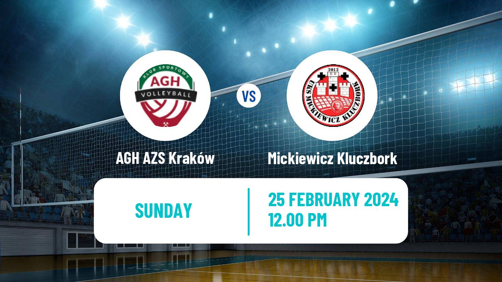 Volleyball Polish I Liga Volleyball AGH AZS Kraków - Mickiewicz Kluczbork