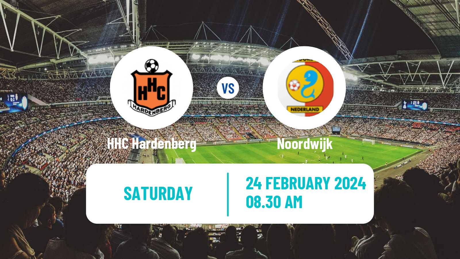 Soccer Dutch Tweede Divisie HHC Hardenberg - Noordwijk