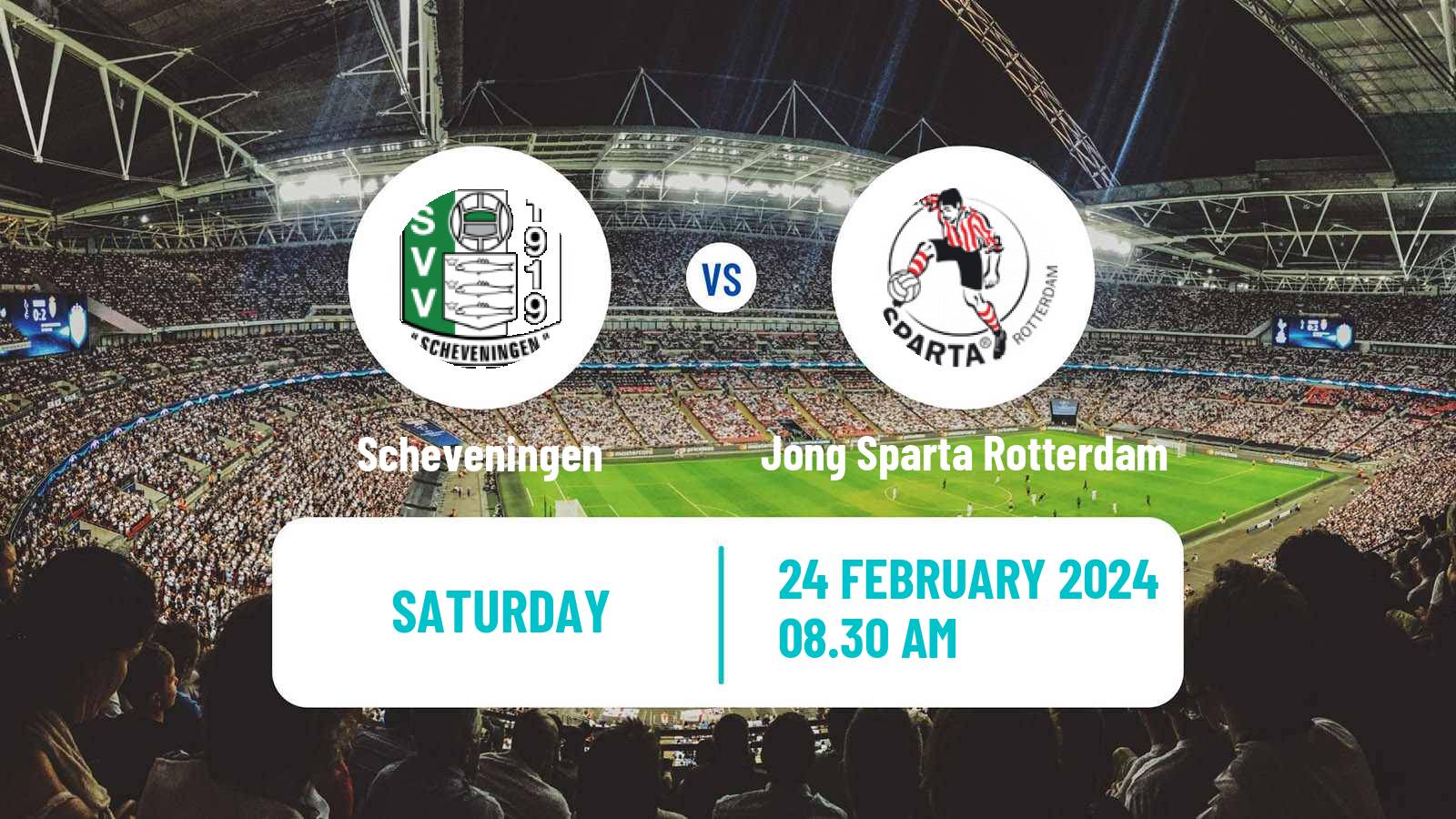 Soccer Dutch Tweede Divisie Scheveningen - Jong Sparta Rotterdam